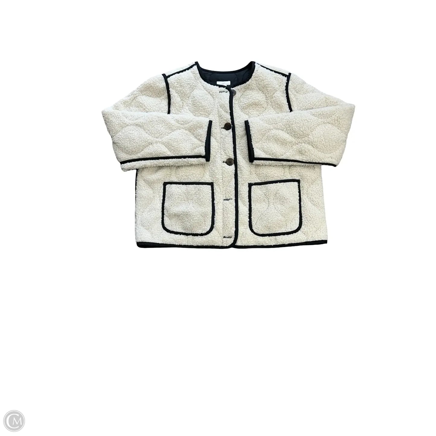 Jacket Faux Fur & Sherpa By J. Jill In Cream, Size: Sp