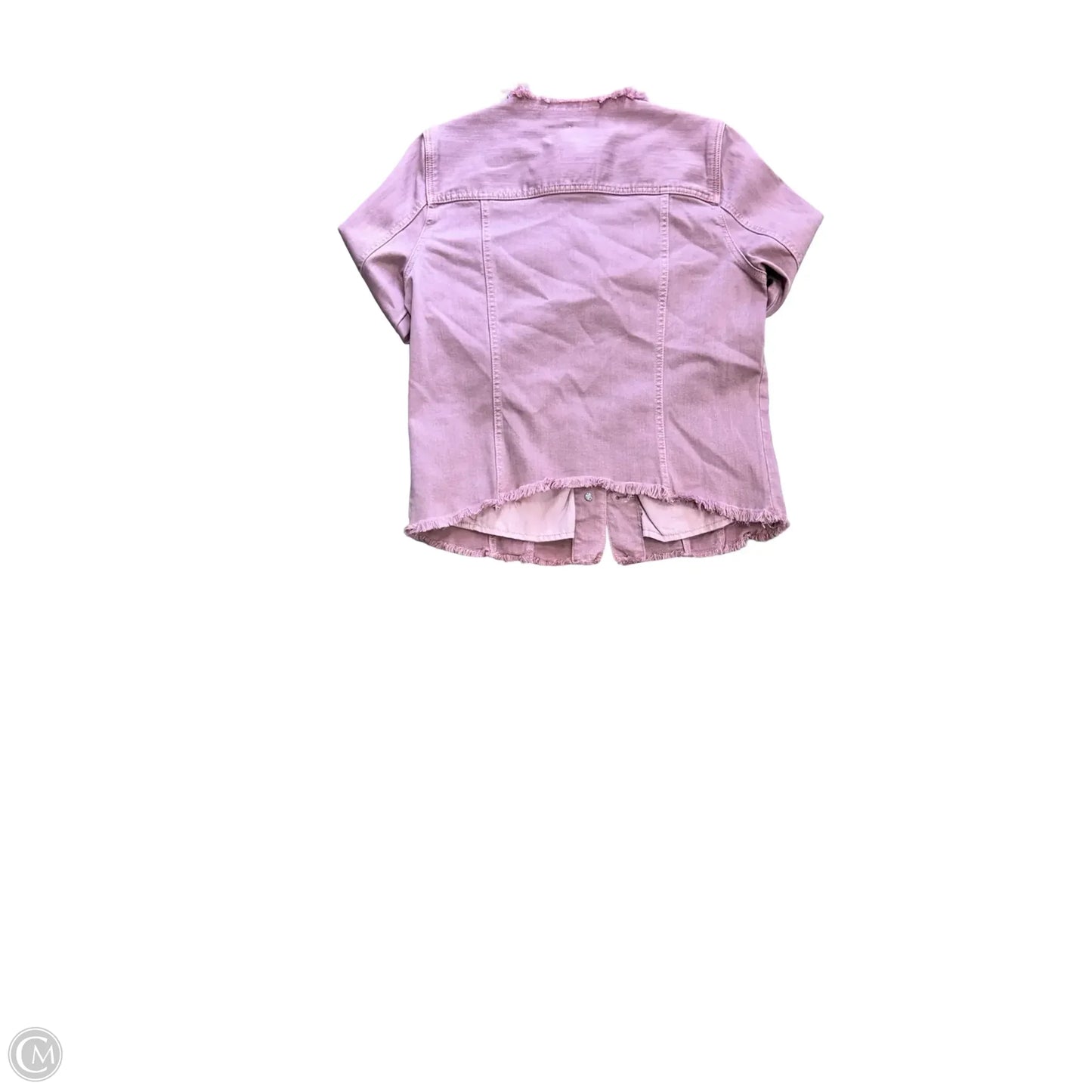 Jacket Denim By Liverpool In Pink Denim, Size: S