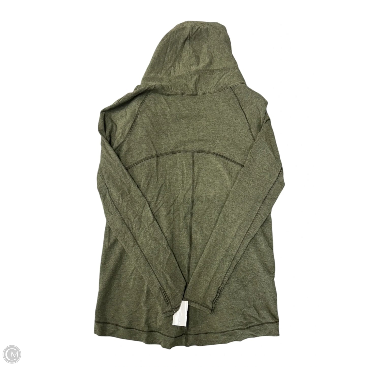 Athletic Top Long Sleeve Crewneck By Lululemon In Green, Size: L