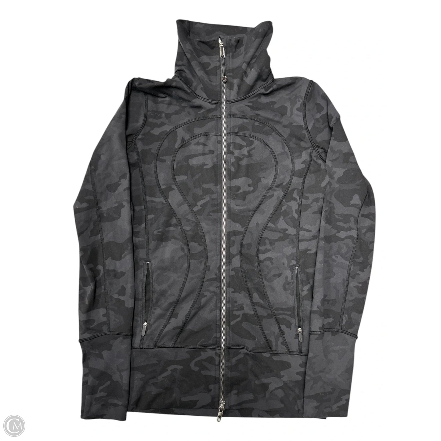 Athletic Jacket By Lululemon In Camouflage Print, Size: 6