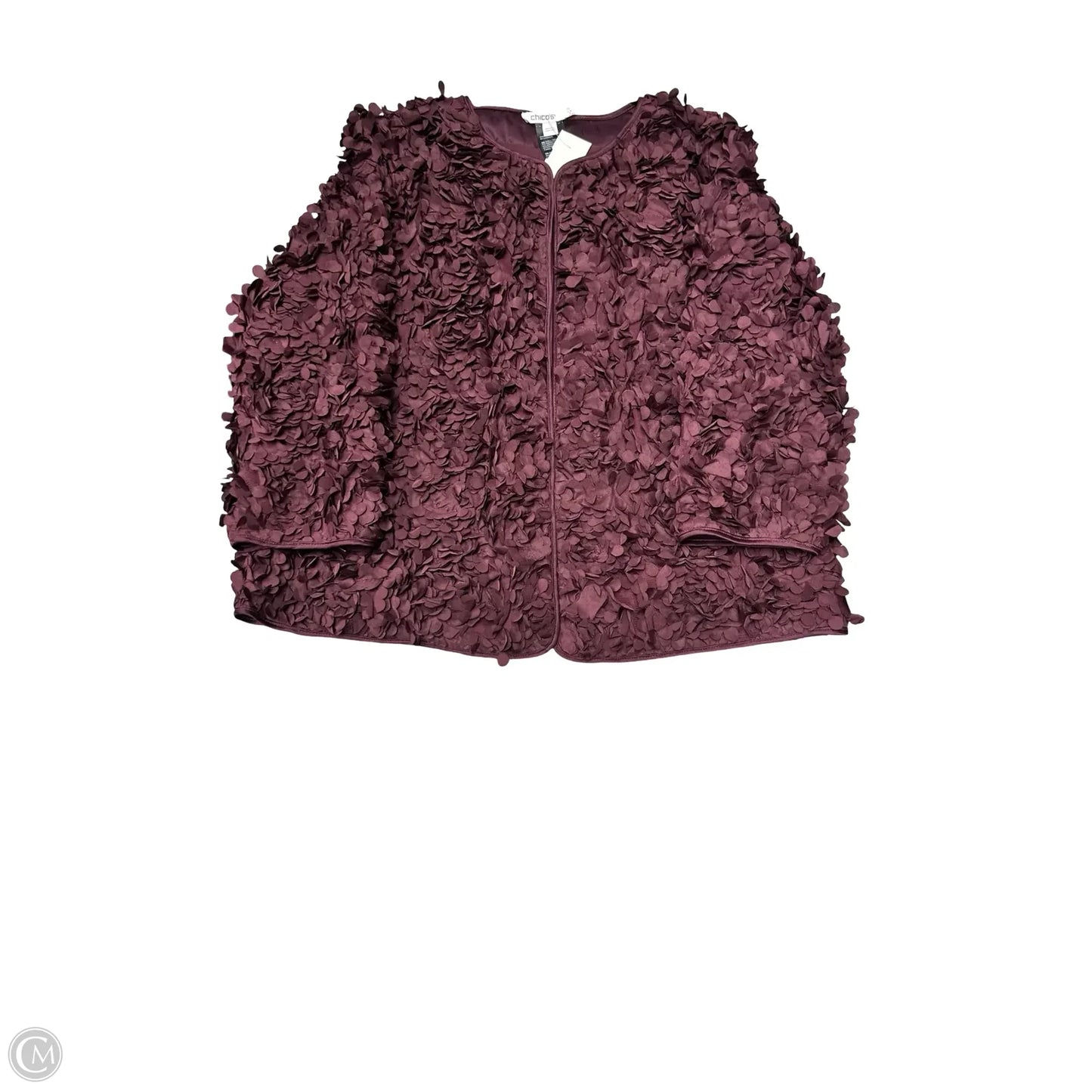 Jacket Other By Chicos In Maroon, Size: S