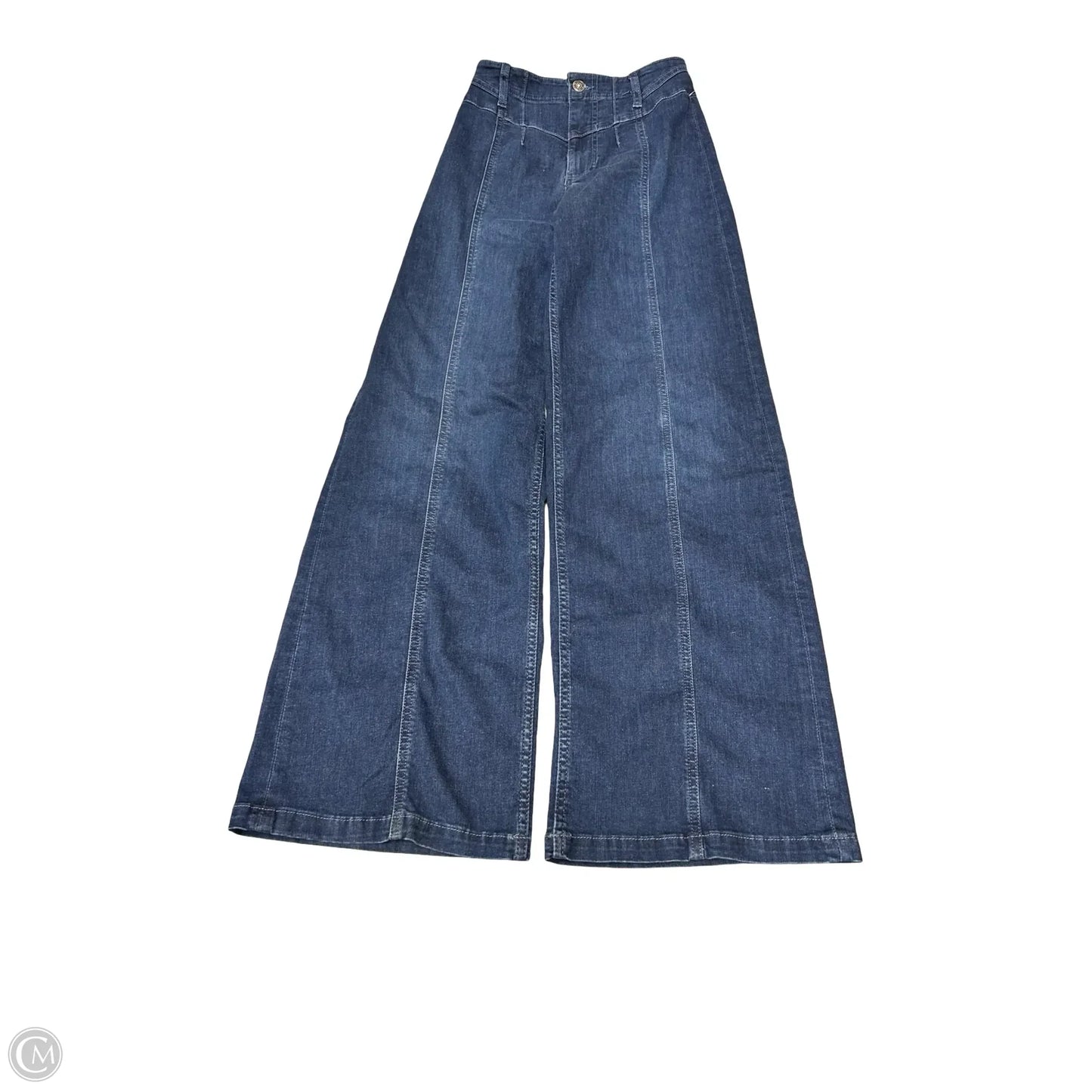 Jeans Wide Leg By We The Free In Blue Denim, Size: 0