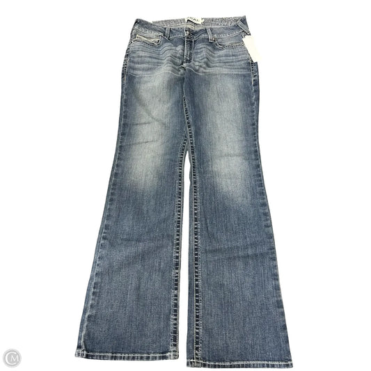 Jeans Boot Cut By Ariat In Blue Denim, Size: 16