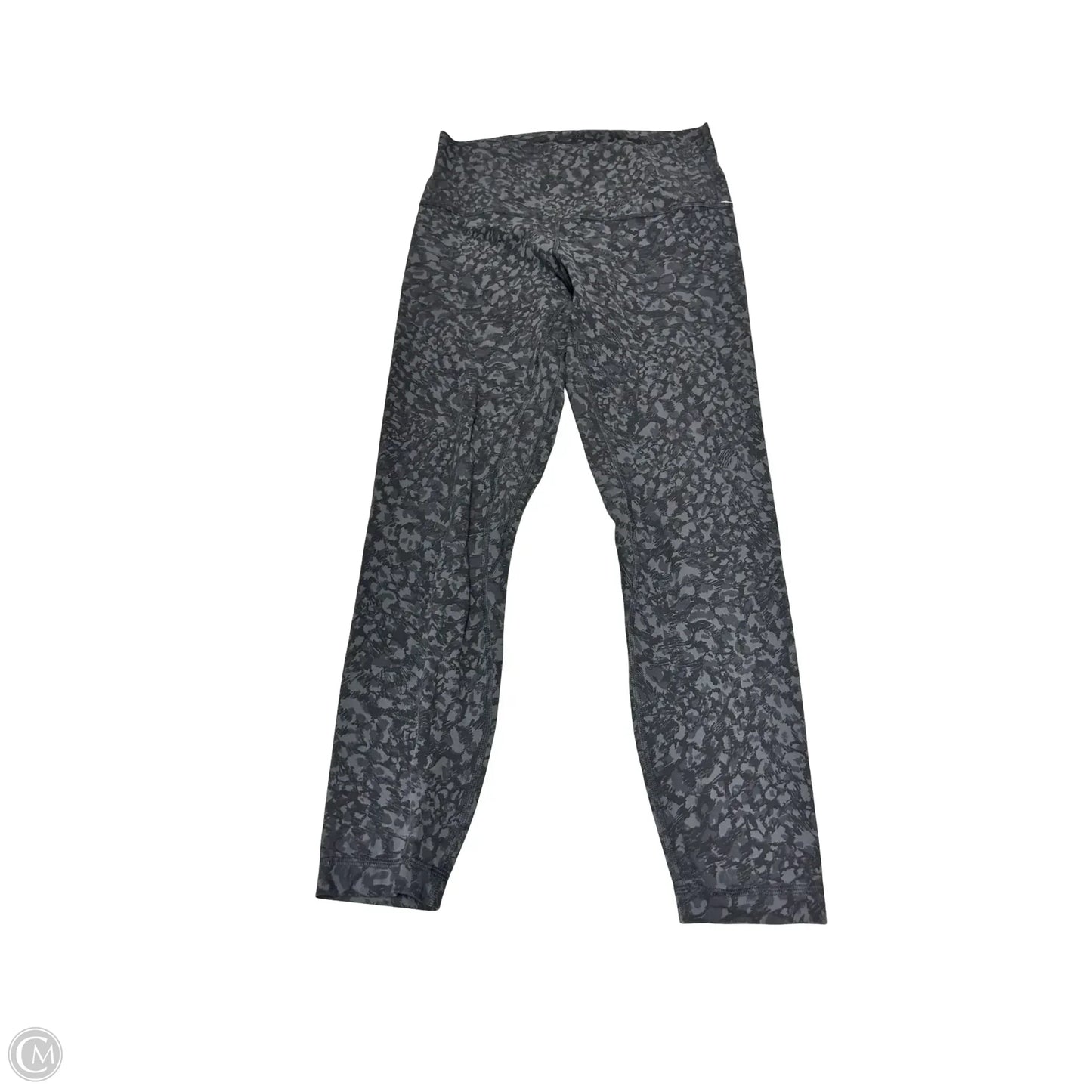 Athletic Leggings By Lululemon In Black & Grey, Size: 8