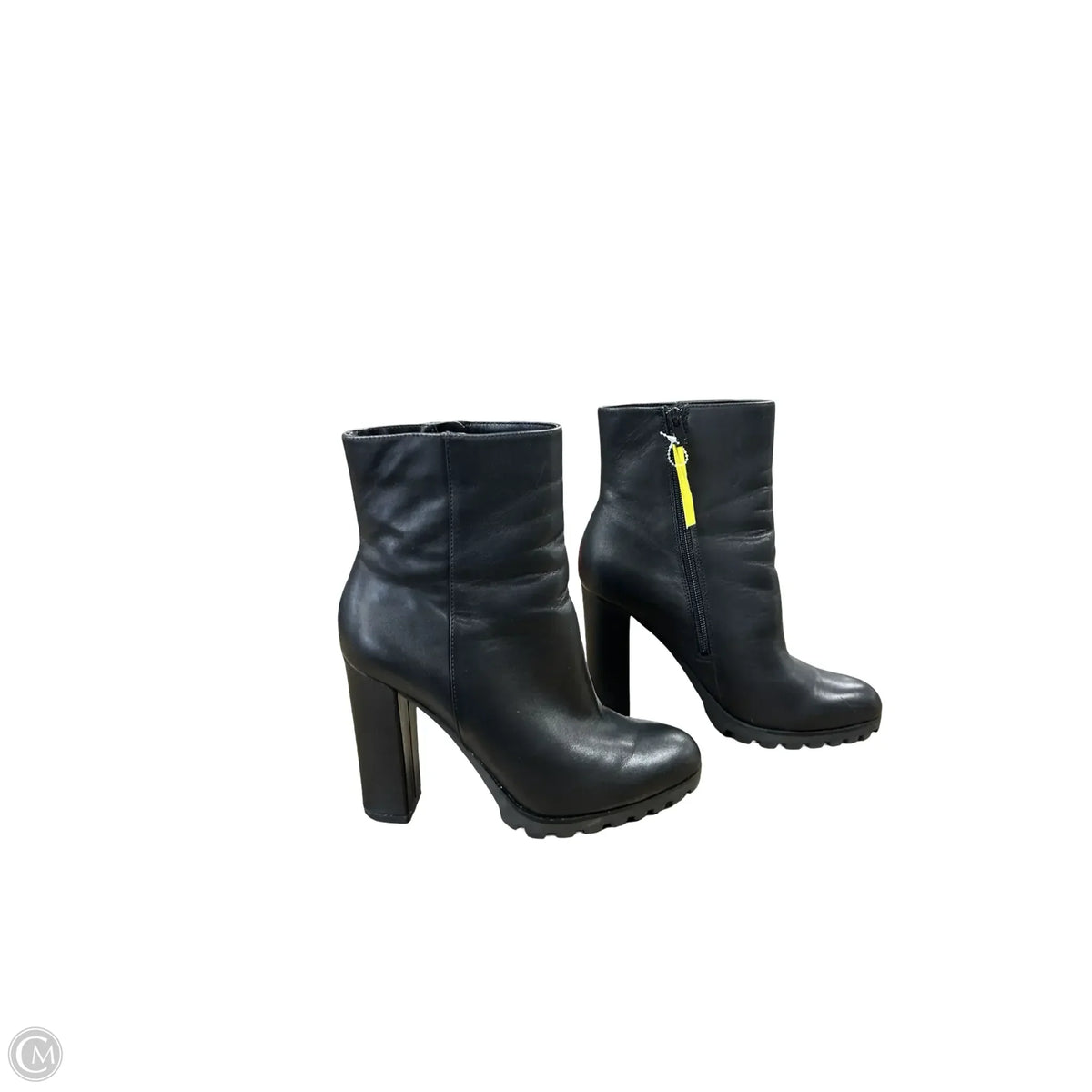Boots Ankle Heels By Aldo In Black, Size: 8