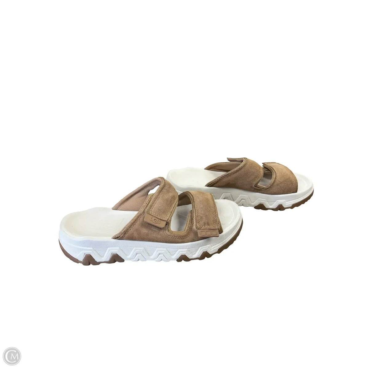 Sandals Designer By Ugg In Brown, Size: 10