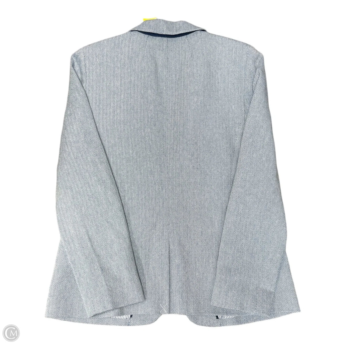 Blazer By J. Crew In Blue & White, Size: 12