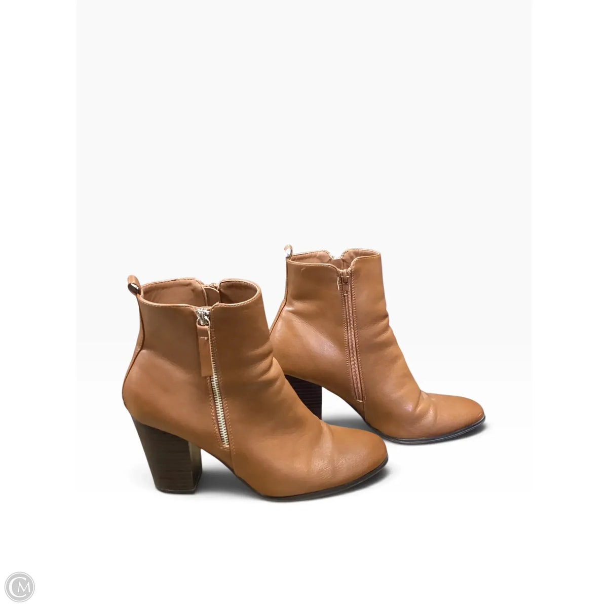 Boots Ankle Heels By Cme In Brown, Size: 11