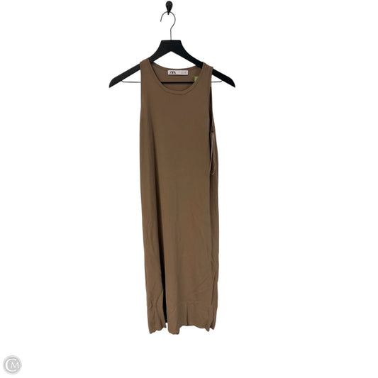 Dress Casual Maxi By Zara In Brown, Size: S