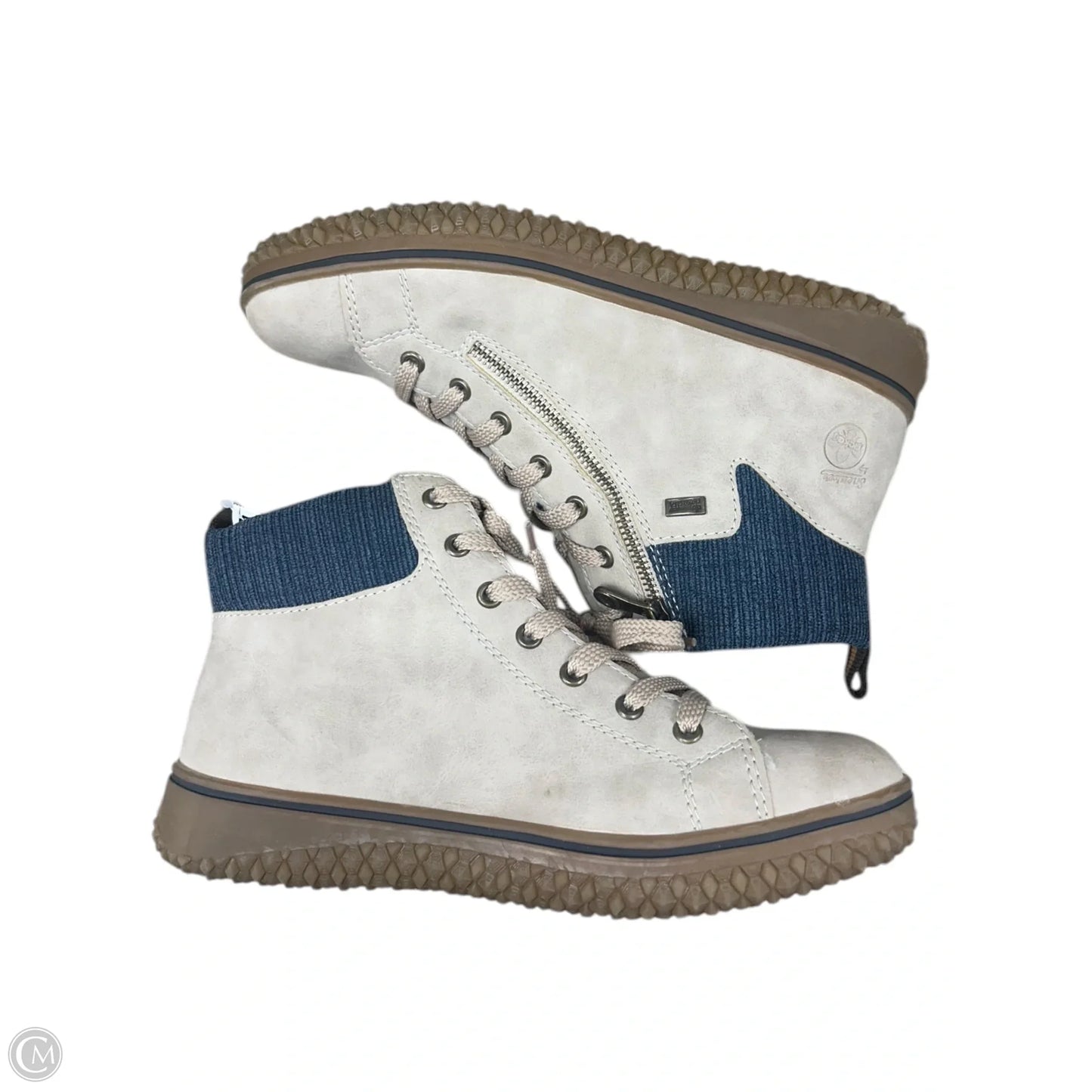 Shoes Sneakers By Riekers In Blue & Tan, Size: 10.5