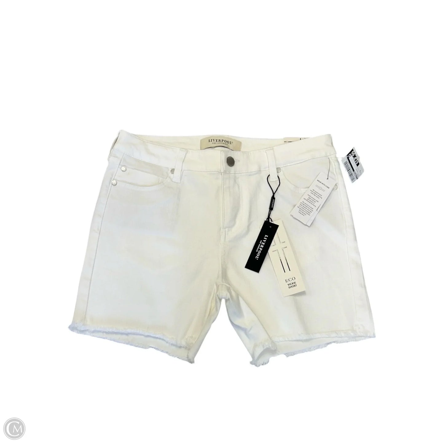 Shorts By Liverpool In White Denim, Size: 6