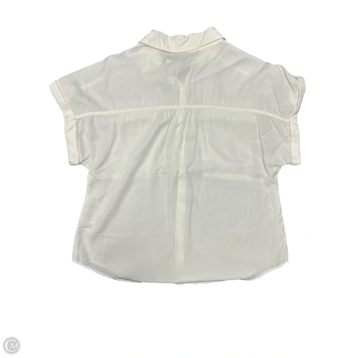 Blouse Short Sleeve By Evereve In White, Size: S