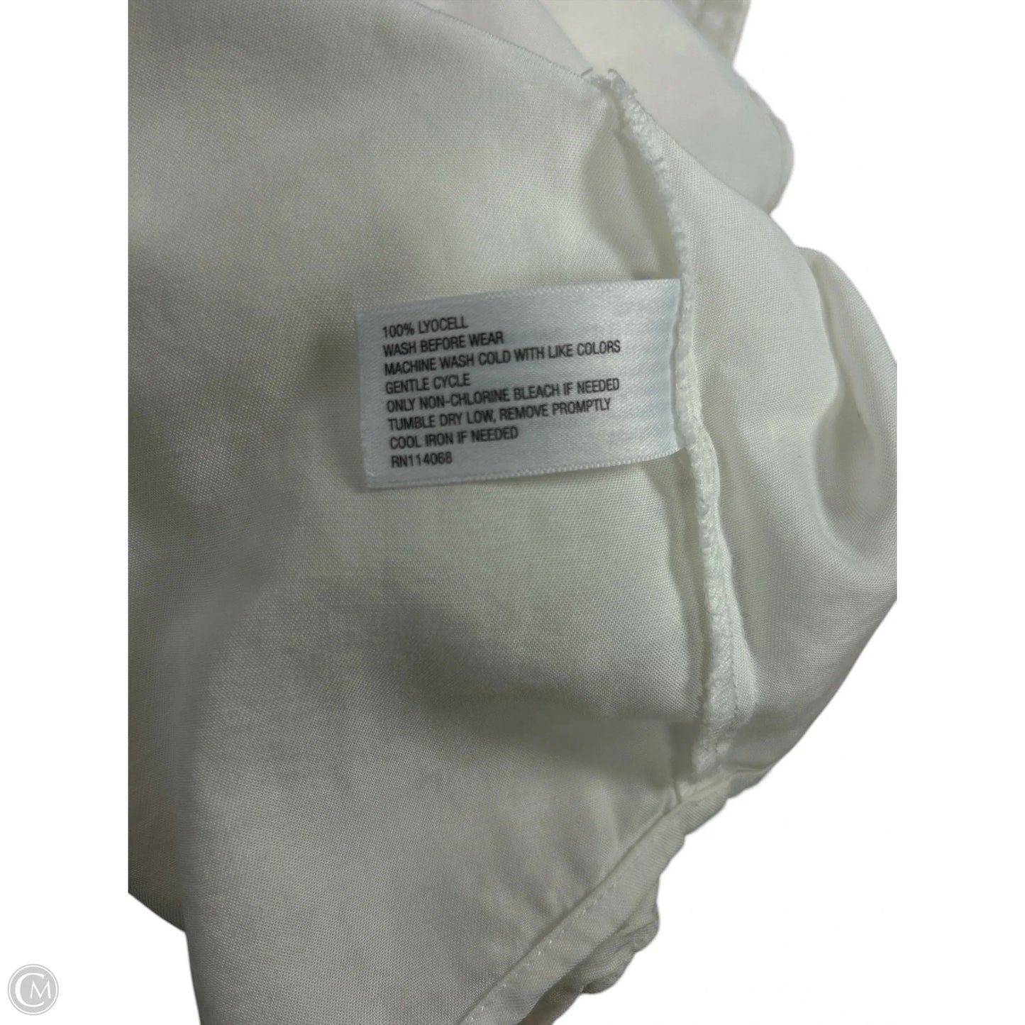 Blouse Short Sleeve By Evereve In White, Size: S