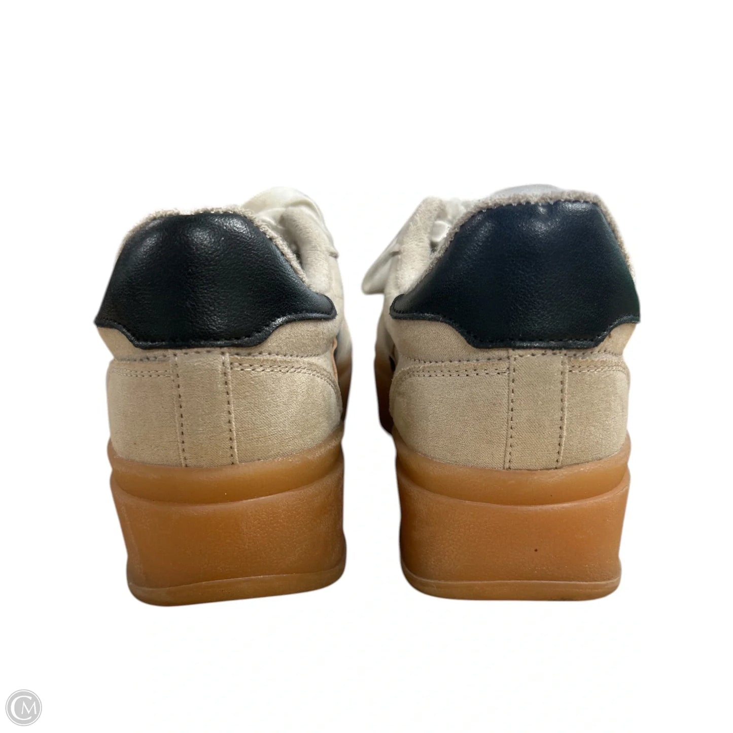 Shoes Sneakers Platform By Madden Girl In Black & Tan, Size: 7