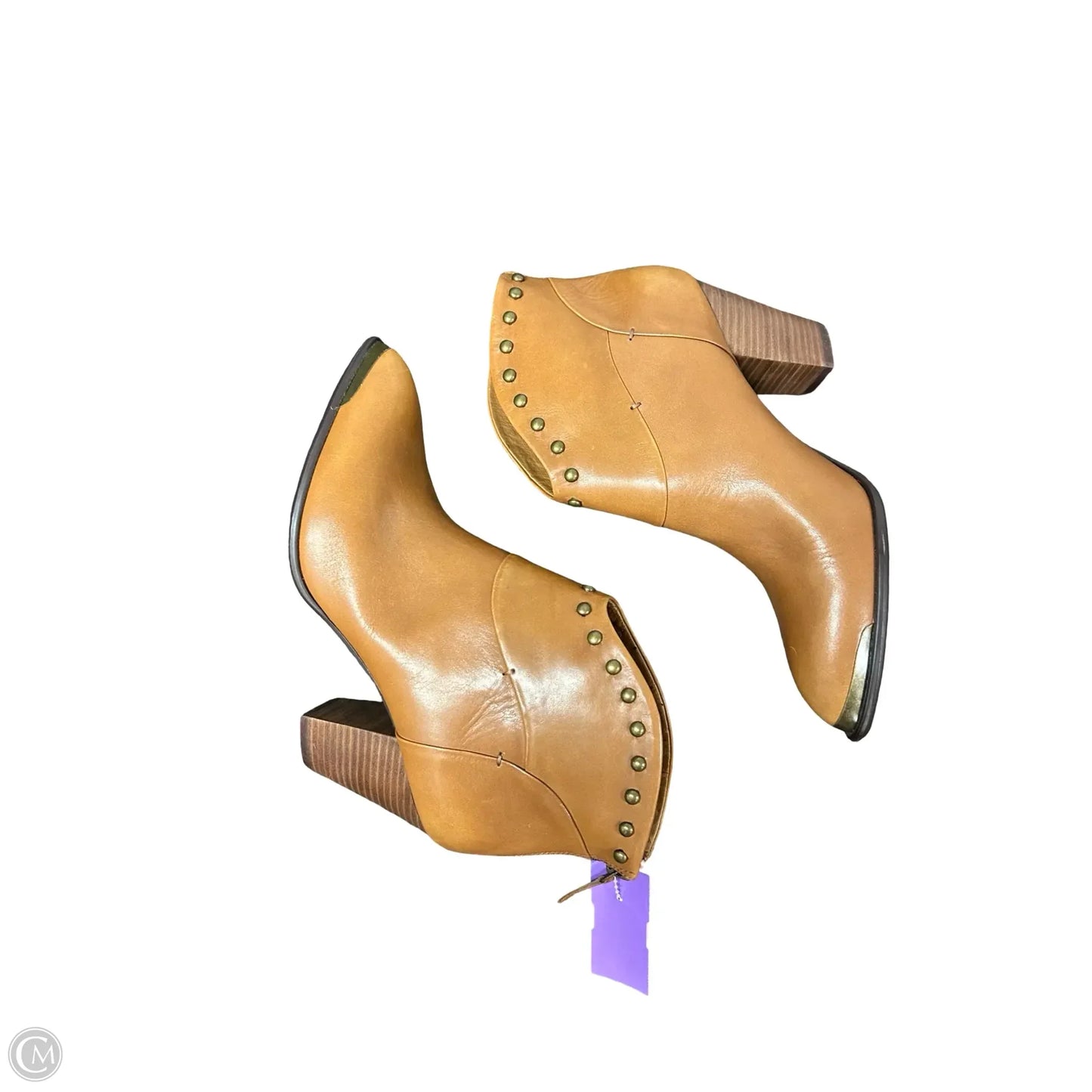 Boots Ankle Heels By B. Makowsky In Tan, Size: 8.5
