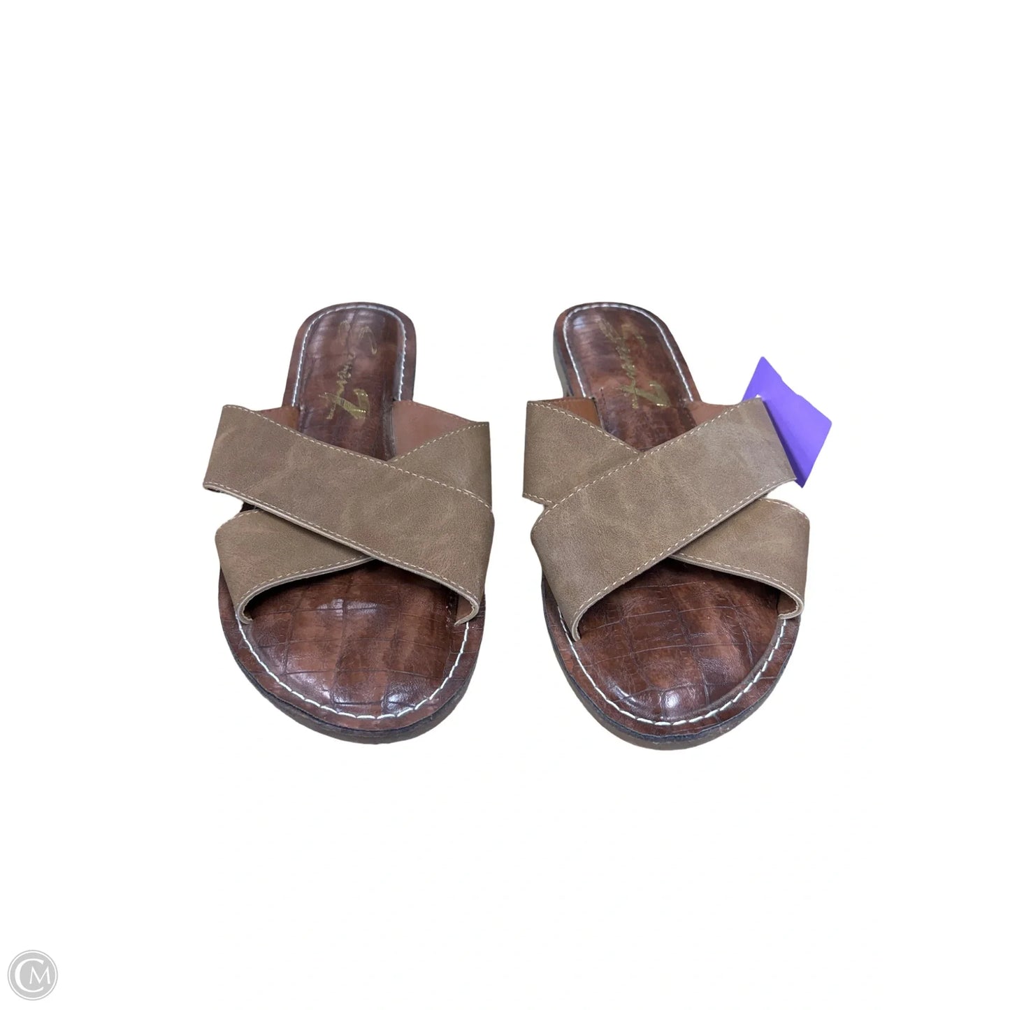 Sandals Flats By Seven 7 In Brown, Size: 10