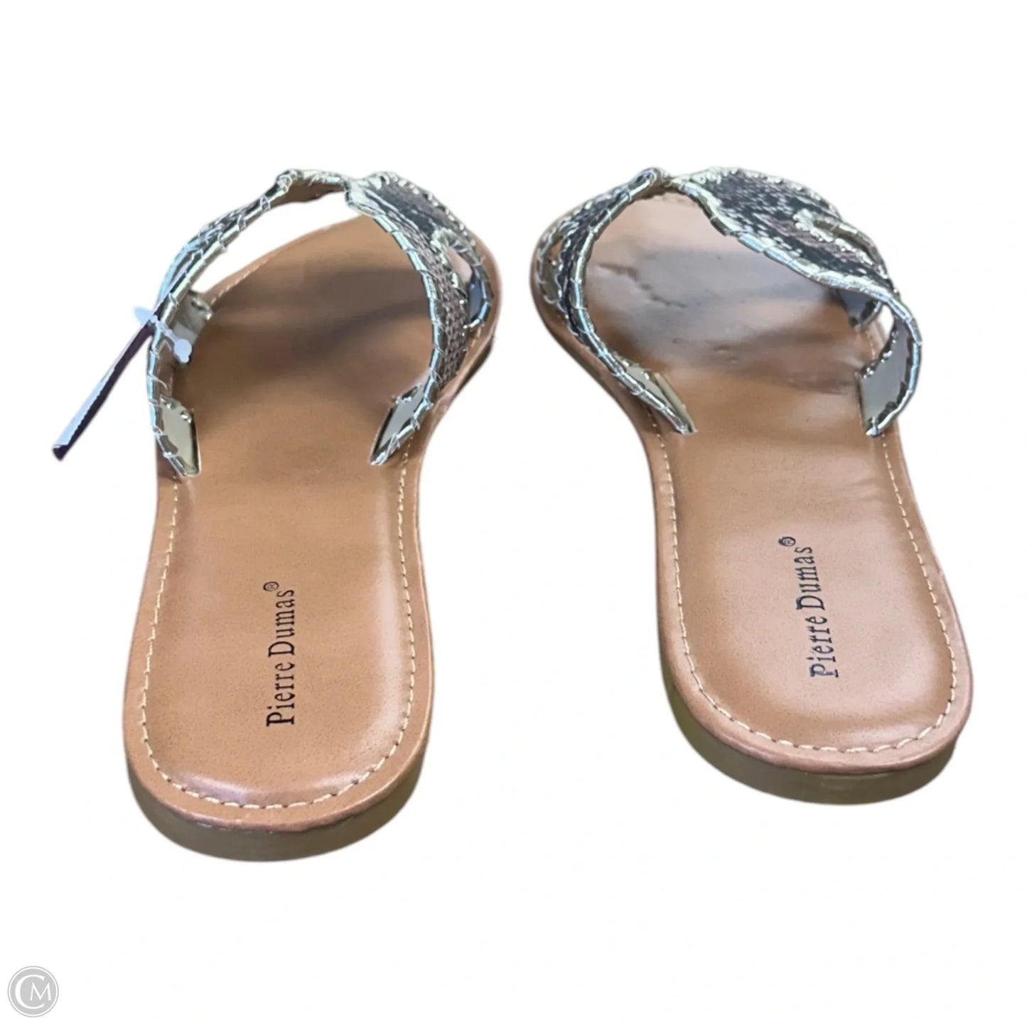 Sandals Flats By Pierre Dumas In Snakeskin Print, Size: 9
