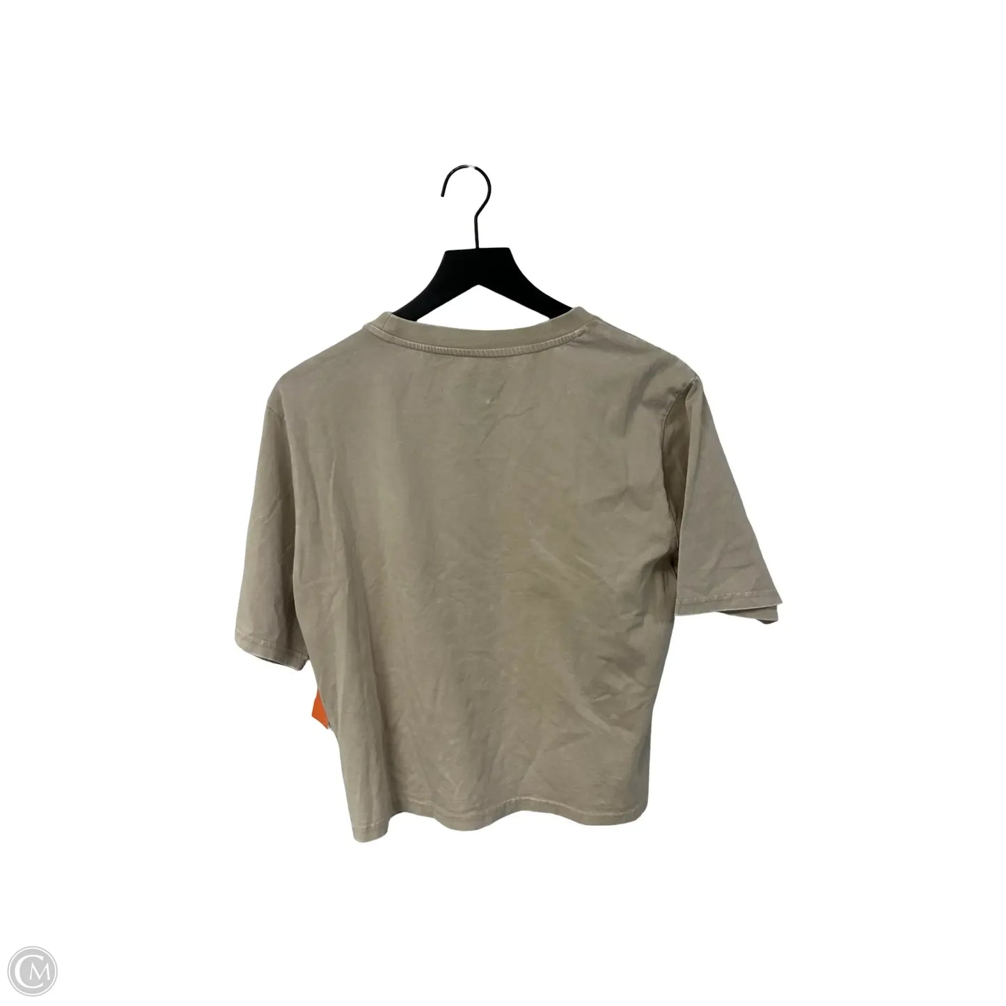 Top Short Sleeve By Ariat In Tan, Size: M