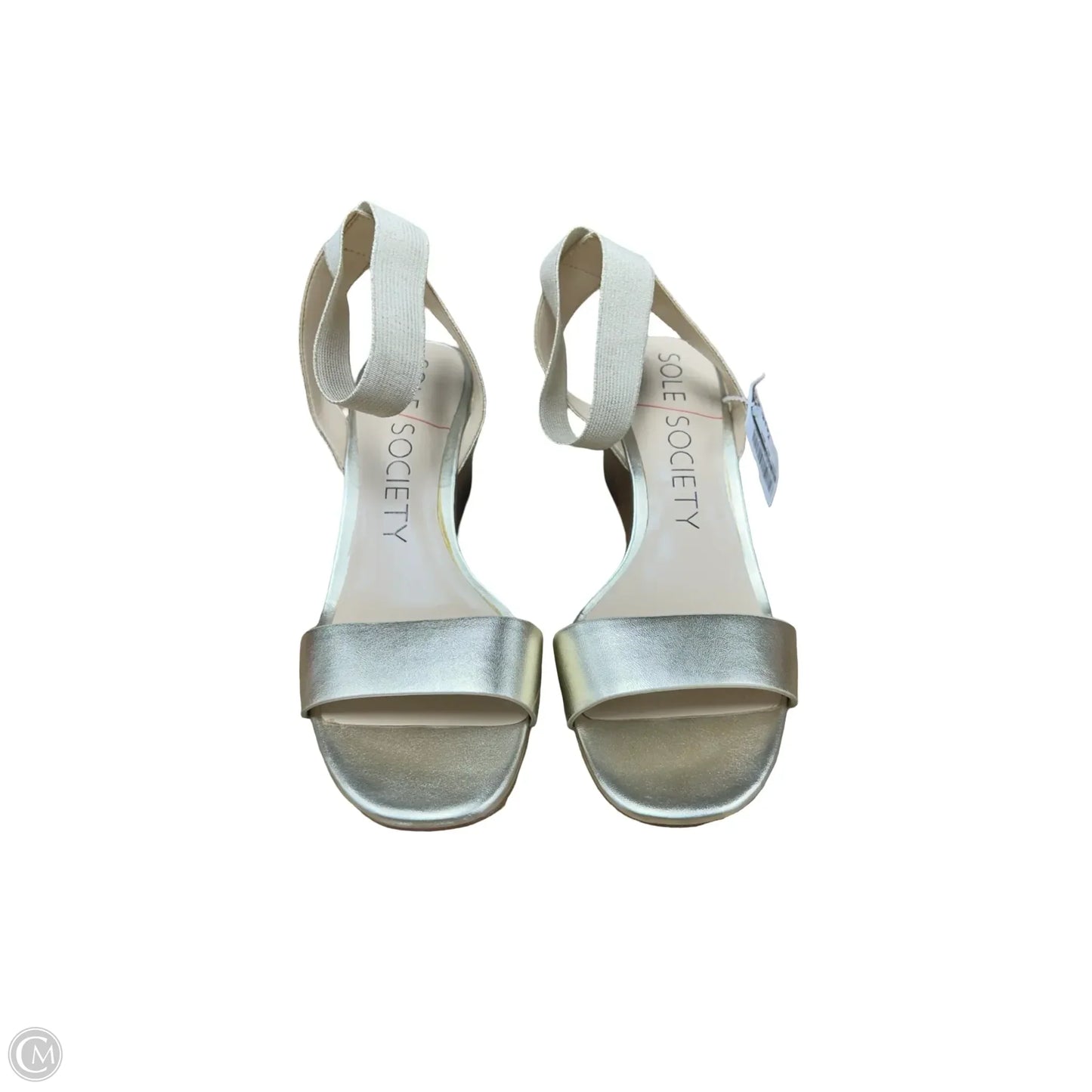 Sandals Heels Wedge By Sole Society In Gold, Size: 8.5