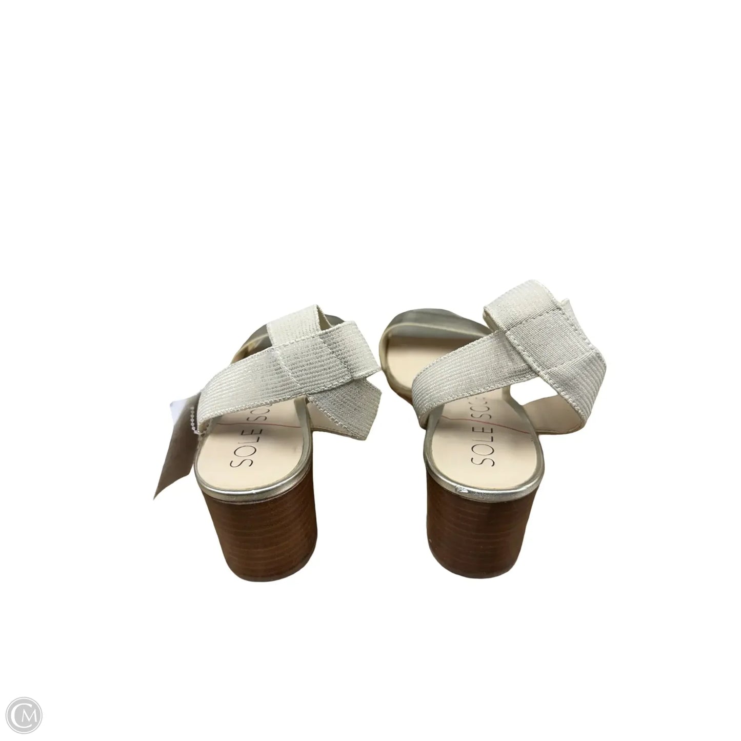Sandals Heels Wedge By Sole Society In Gold, Size: 8.5