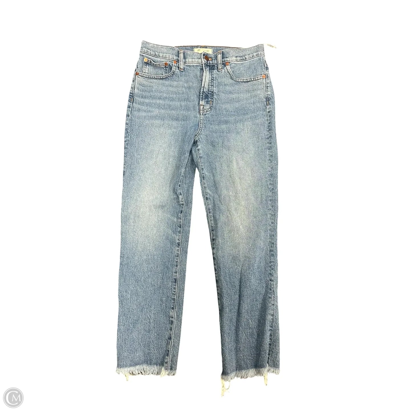 Jeans Cropped By Madewell In Blue Denim, Size: 8