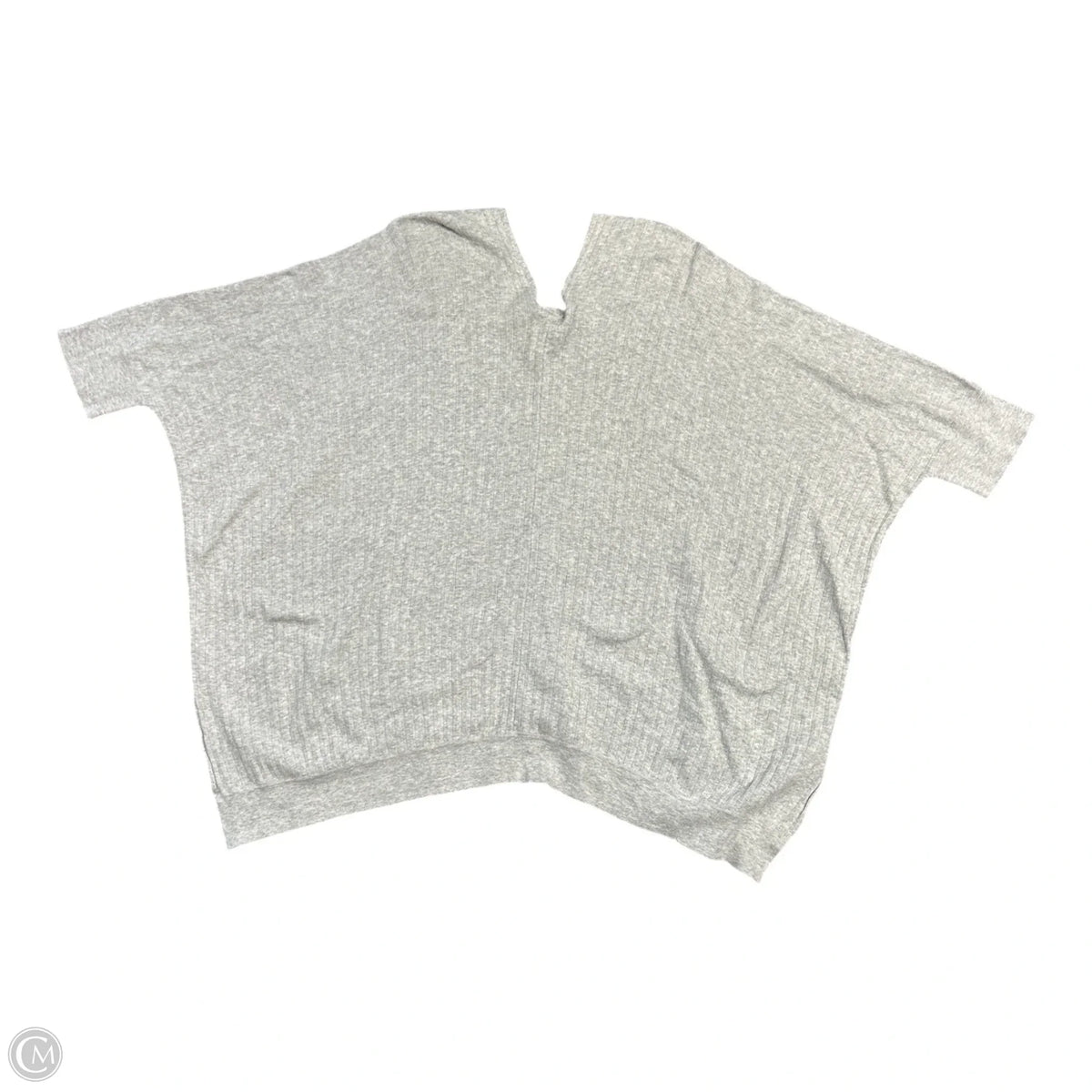 Top Short Sleeve By Cabi In Grey, Size: M