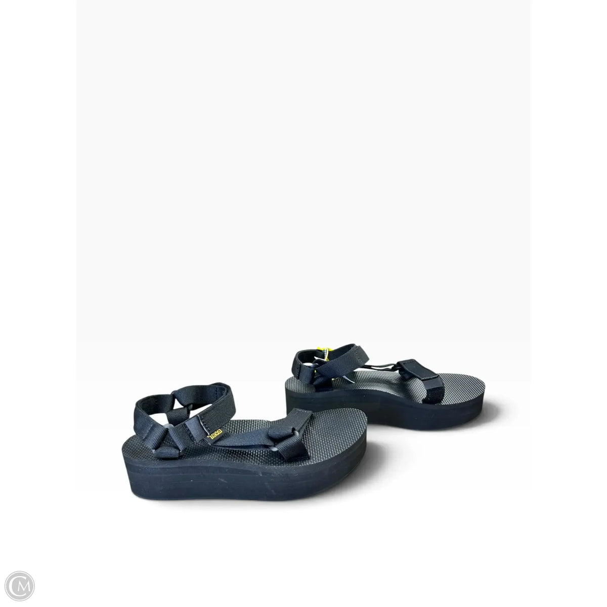 Sandals Heels Platform By Teva In Black, Size: 7