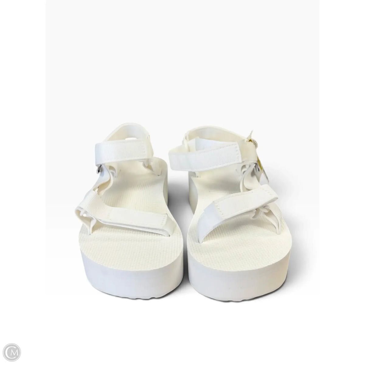 Sandals Heels Platform By Teva In White, Size: 7