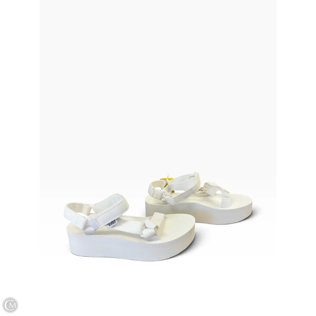 Sandals Heels Platform By Teva In White, Size: 7