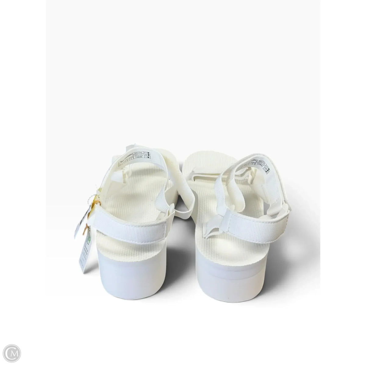 Sandals Heels Platform By Teva In White, Size: 7