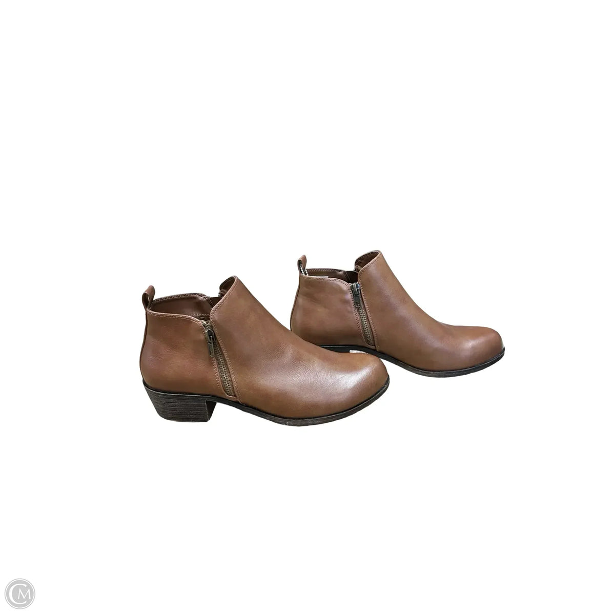 Boots Ankle Flats By Cme In Brown, Size: 8.5