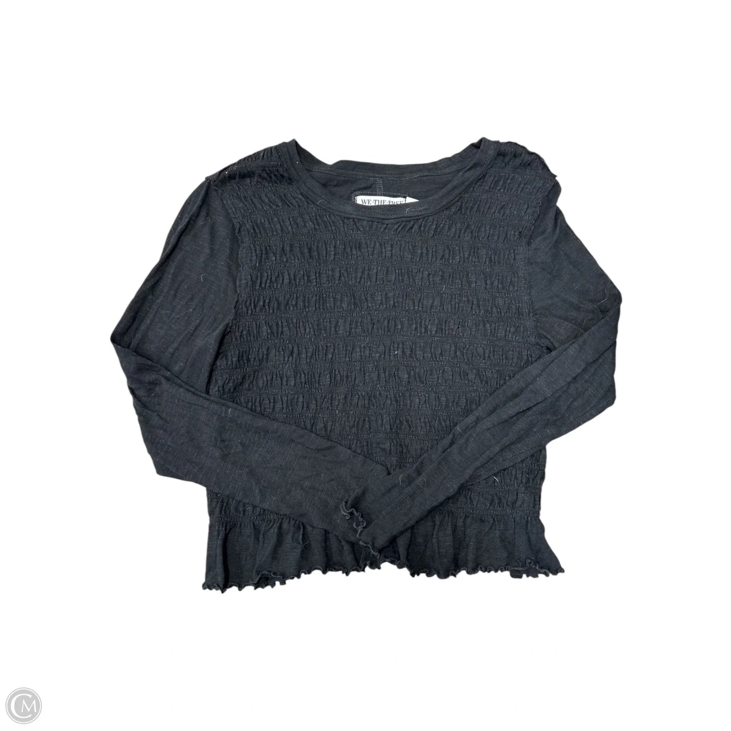 Top Long Sleeve By We The Free In Black, Size: M