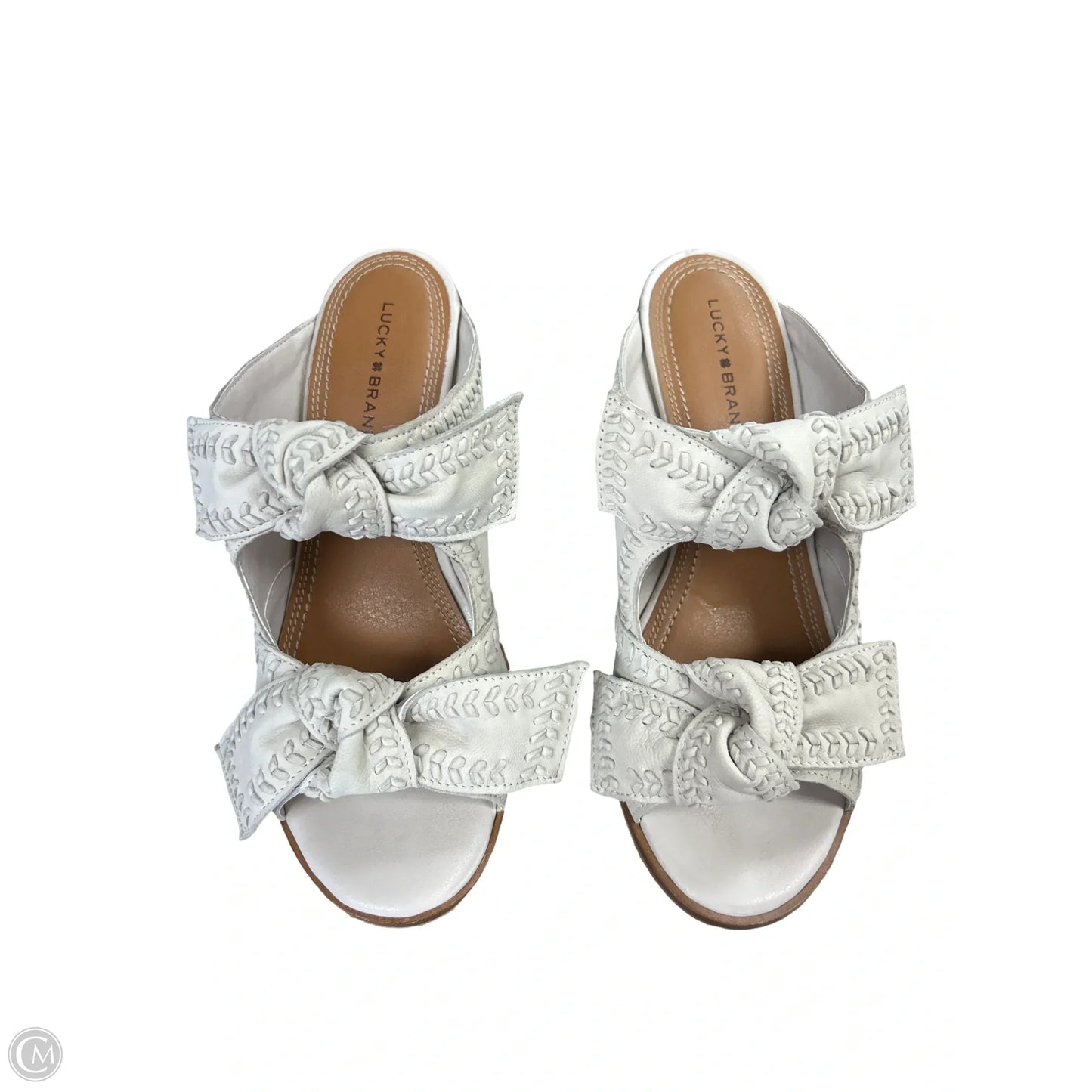 Sandals Heels Block By Lucky Brand In Tan, Size: 9.5