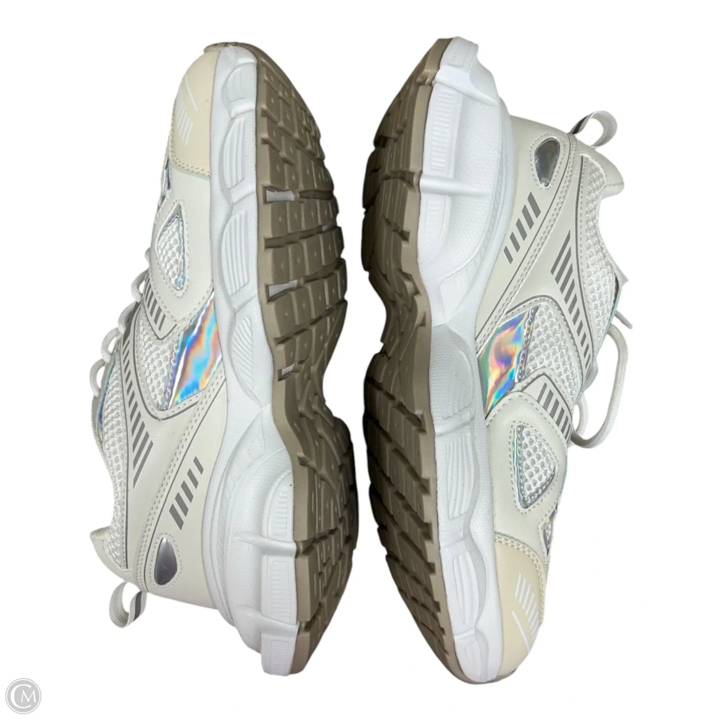 Shoes Athletic By Berness In Cream & White, Size: 10