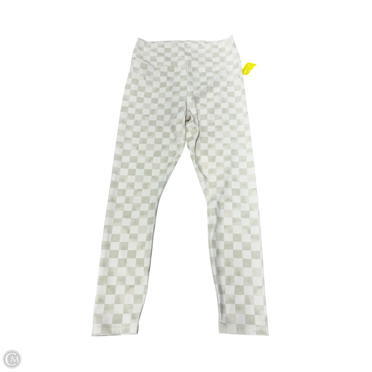 Athletic Leggings By Z Supply In Checkered Pattern, Size: L