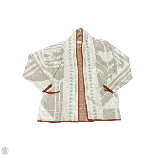 Sweater Cardigan By Lovestitch In Tan, Size: L