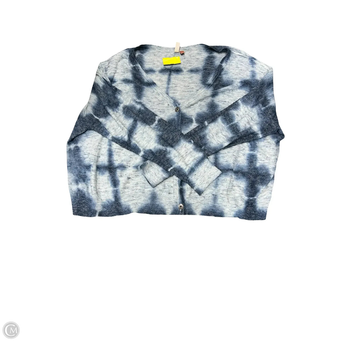 Cardigan By Pilcro In Blue & White, Size: Xl