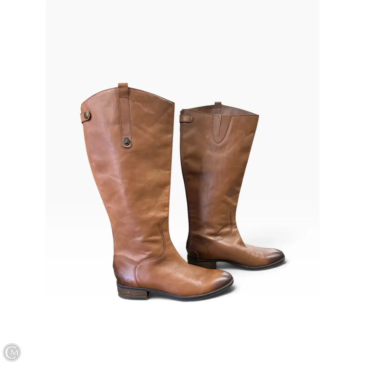 Boots Leather By Sam Edelman In Brown, Size: 8.5