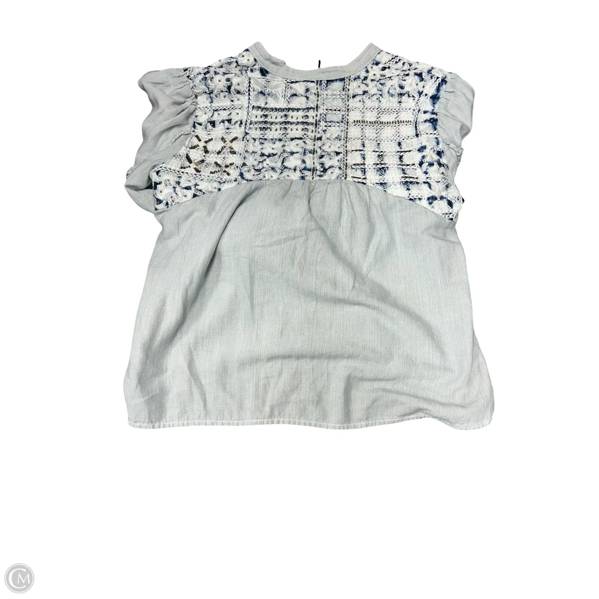 Blouse Long Sleeve By Pilcro In Blue, Size: L