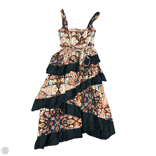 Dress Party Midi By Anthropologie In Multi-colored, Size: L