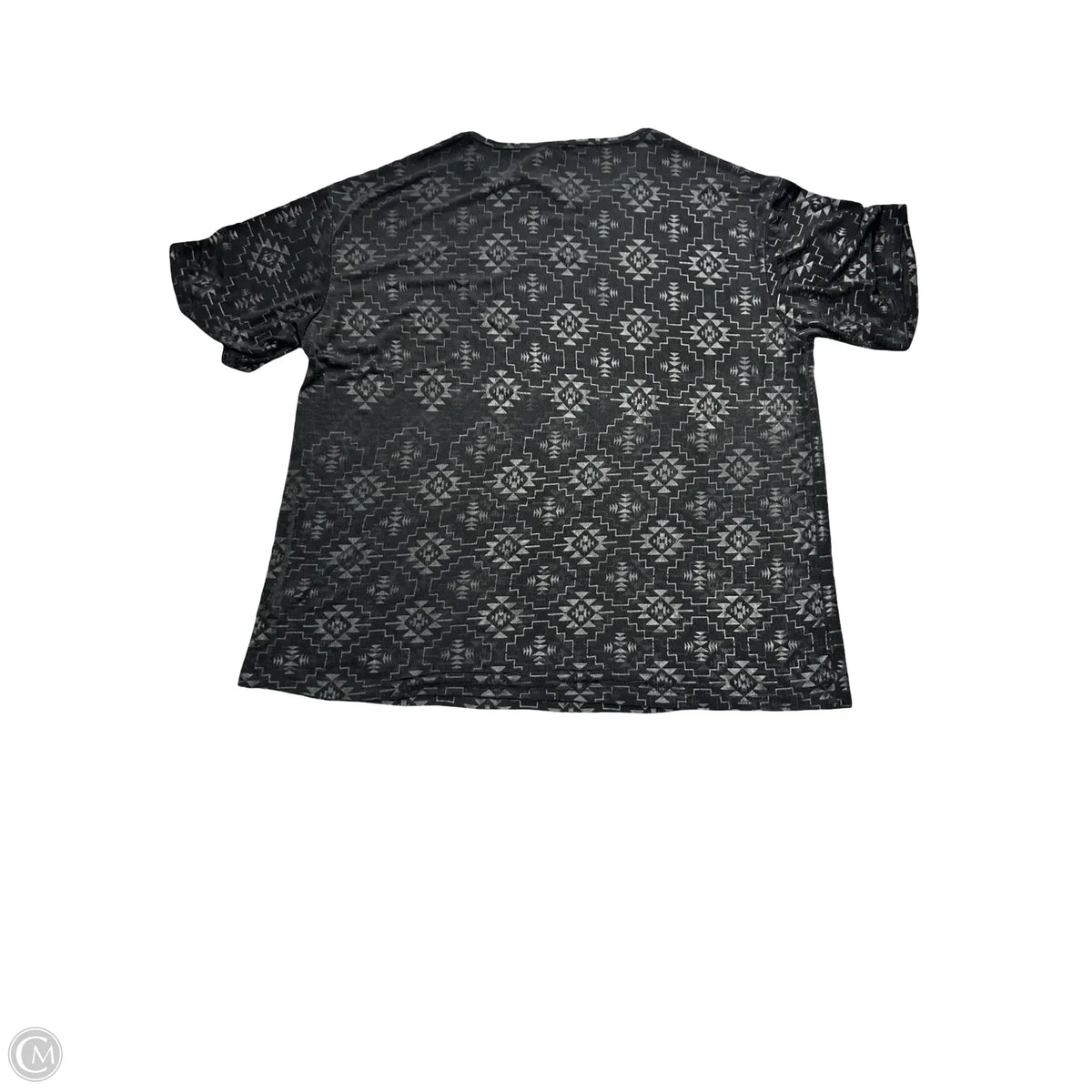 Top Short Sleeve By Cmc In Black, Size: 2x