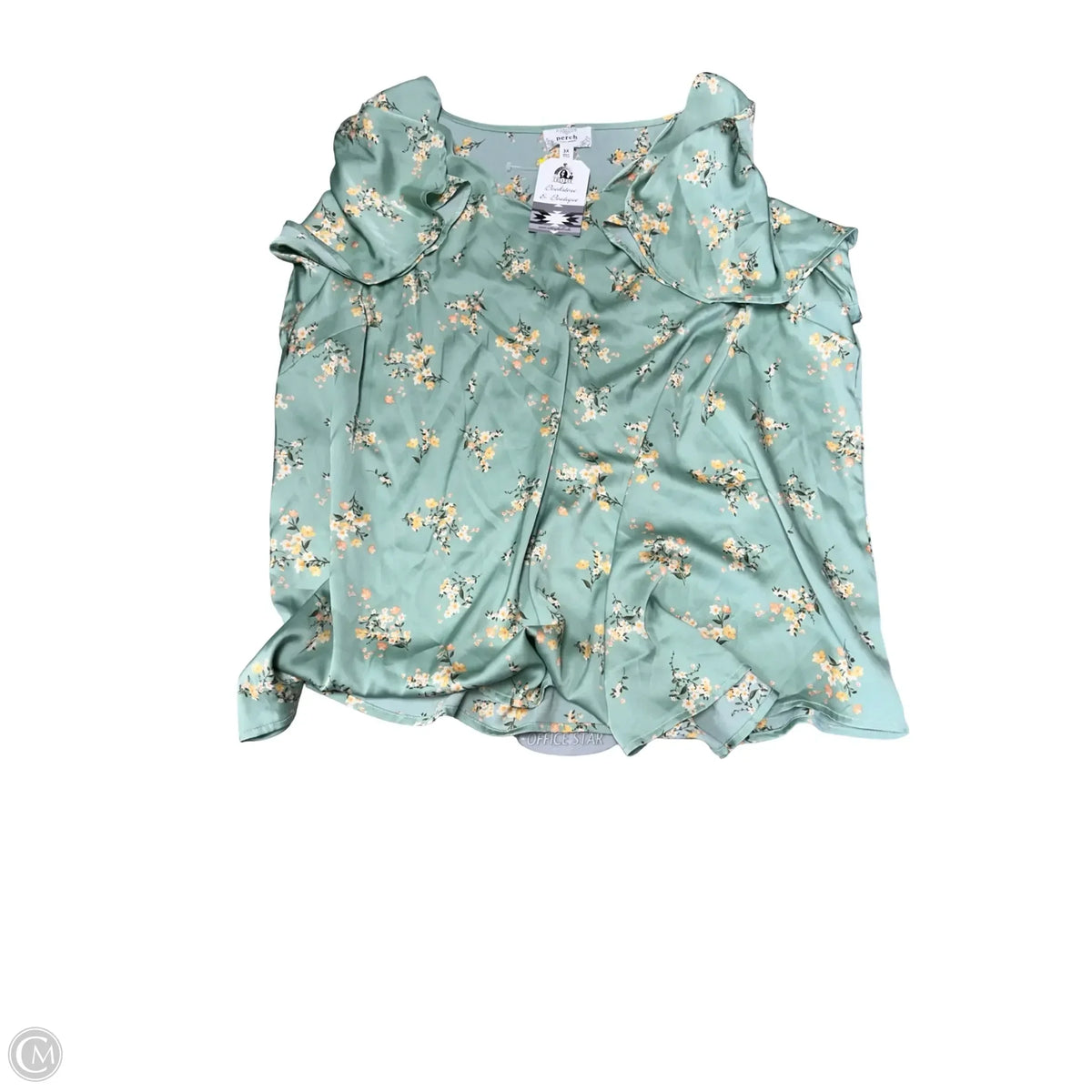 Top Short Sleeve By Blu Pepper In Green, Size: 3x