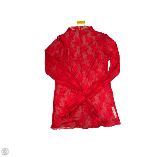 Top Long Sleeve By Free People In Red, Size: L