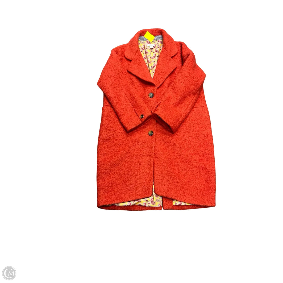Coat Peacoat By Sundance In Orange, Size: Mp