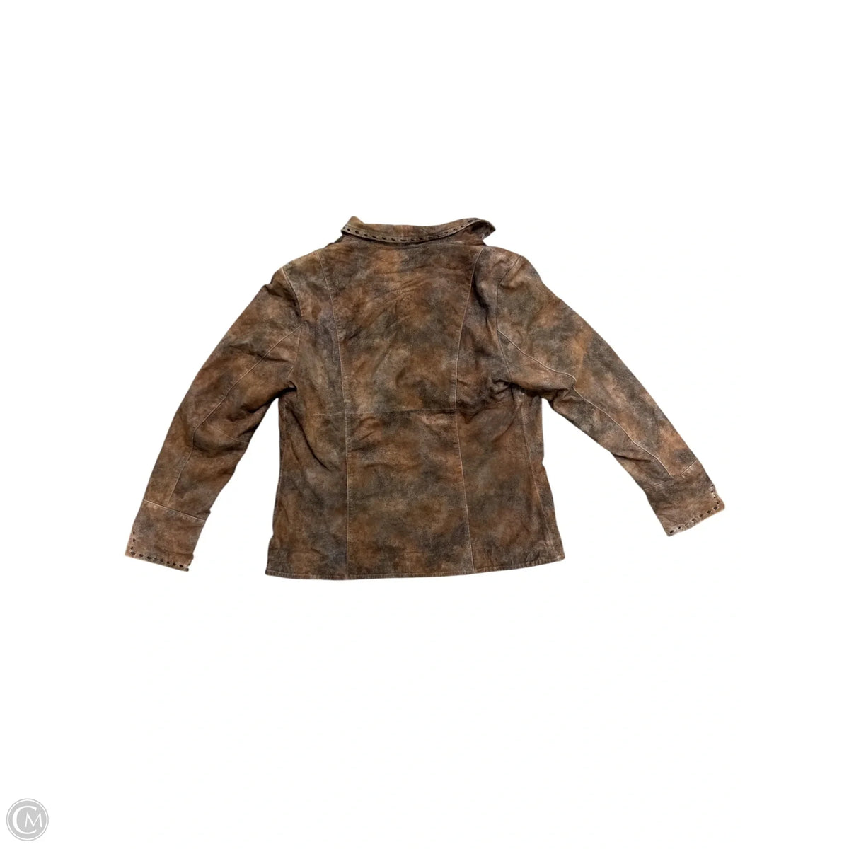 Jacket Leather By Cmb In Brown, Size: L