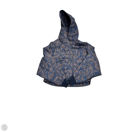 Coat Puffer & Quilted By Cabi In Blue & Brown, Size: S