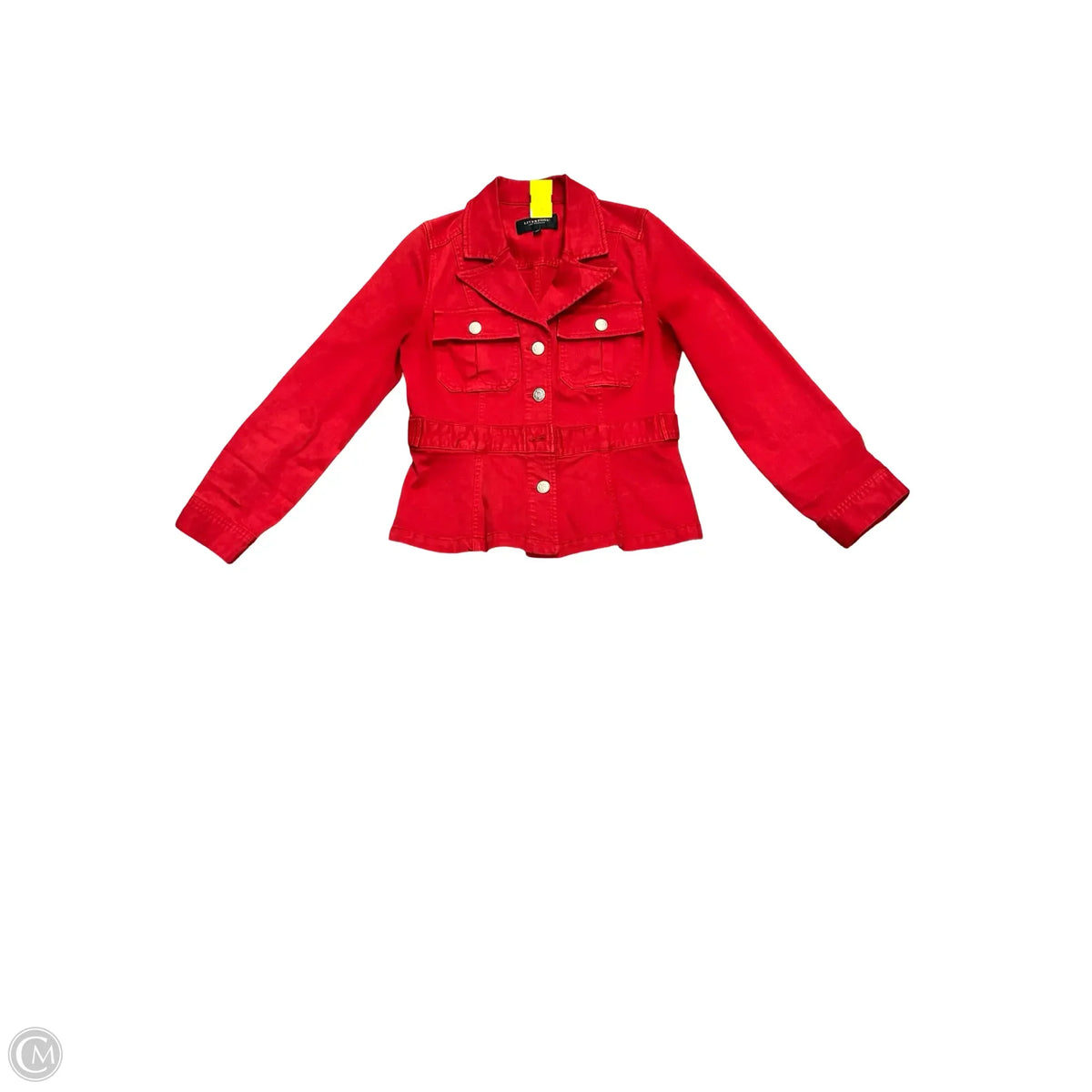 Jacket Denim By Liverpool In Red Denim, Size: S