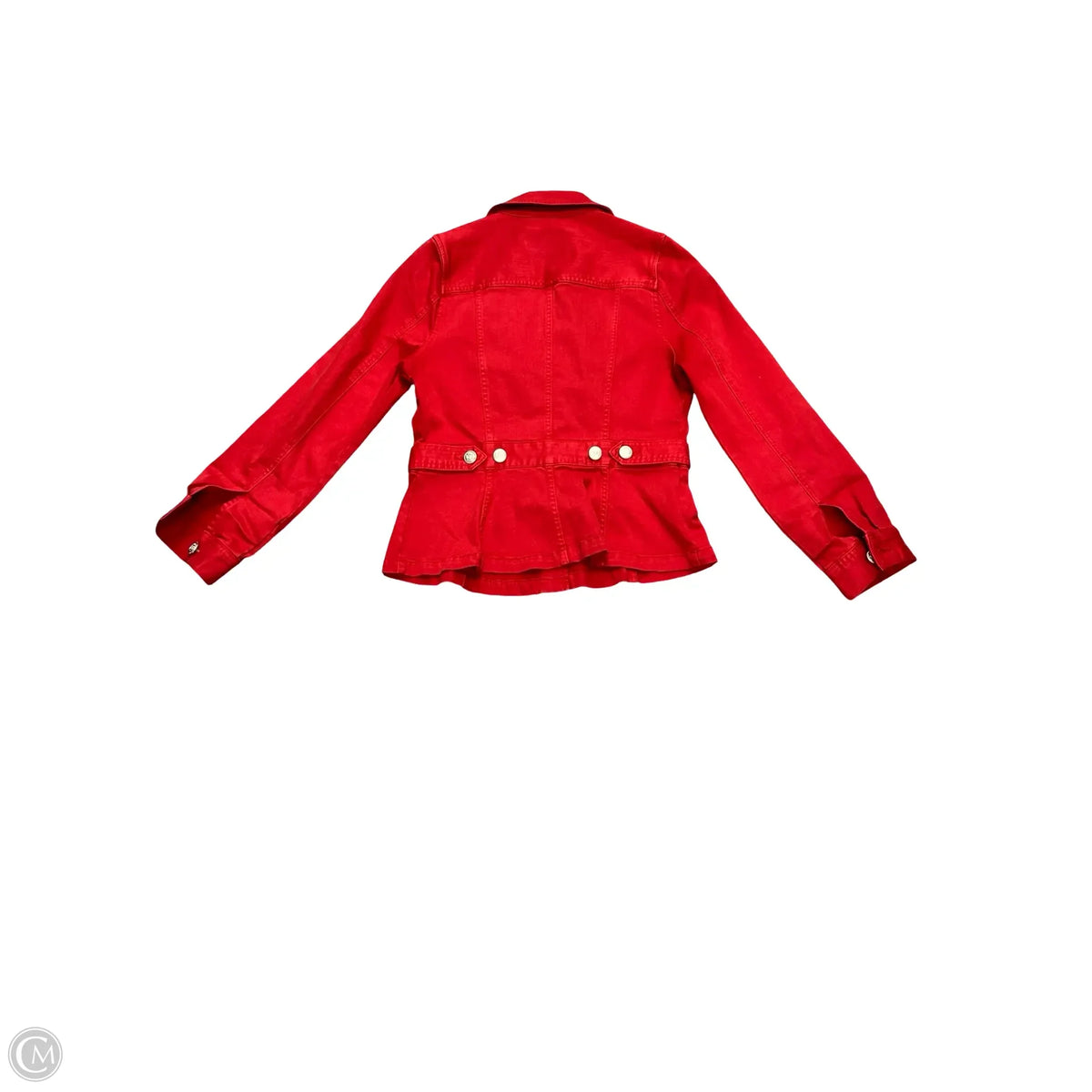 Jacket Denim By Liverpool In Red Denim, Size: S