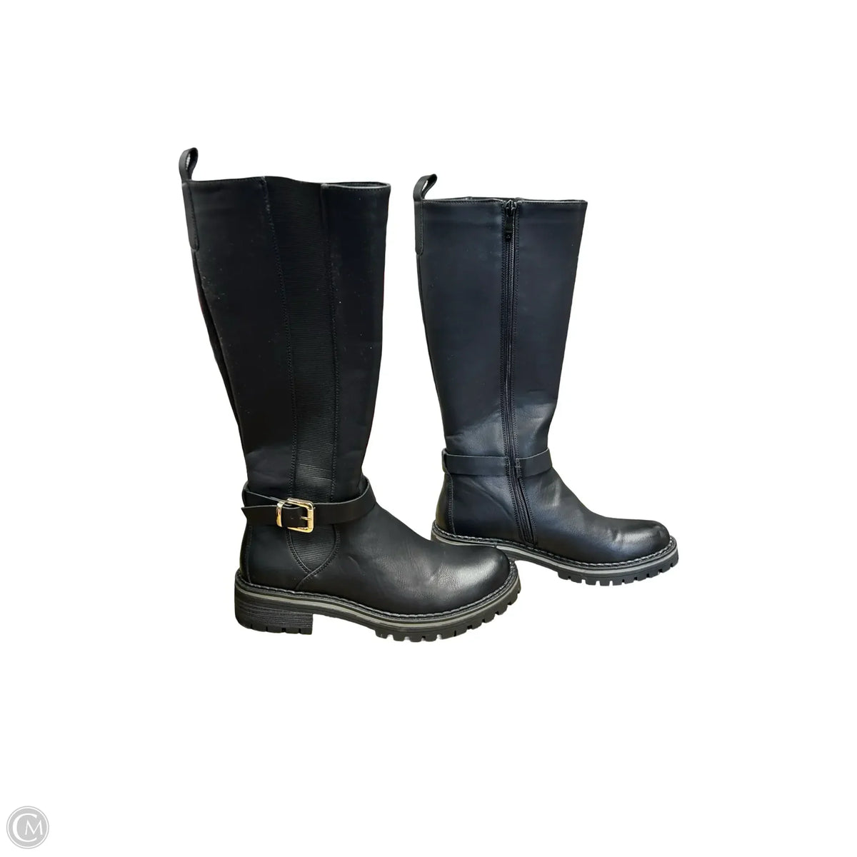 Boots Knee Flats By Cmf In Black, Size: 9