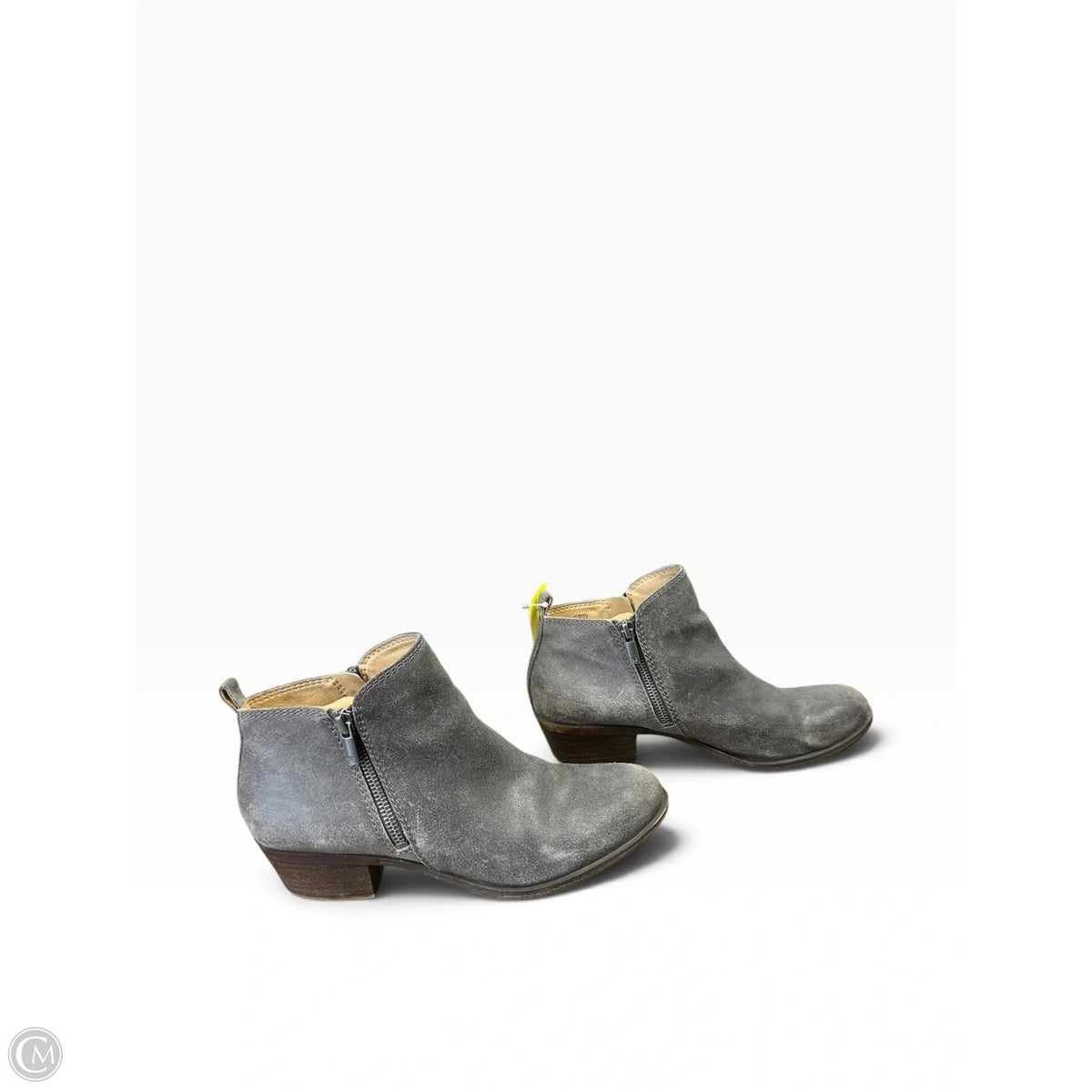 Boots Ankle Flats By Lucky Brand In Grey, Size: 9